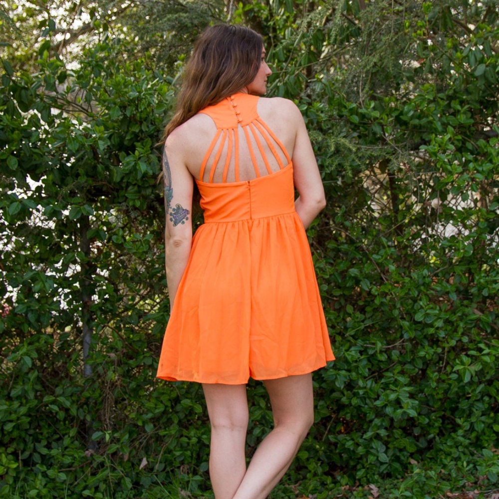 Neon Orange Dress